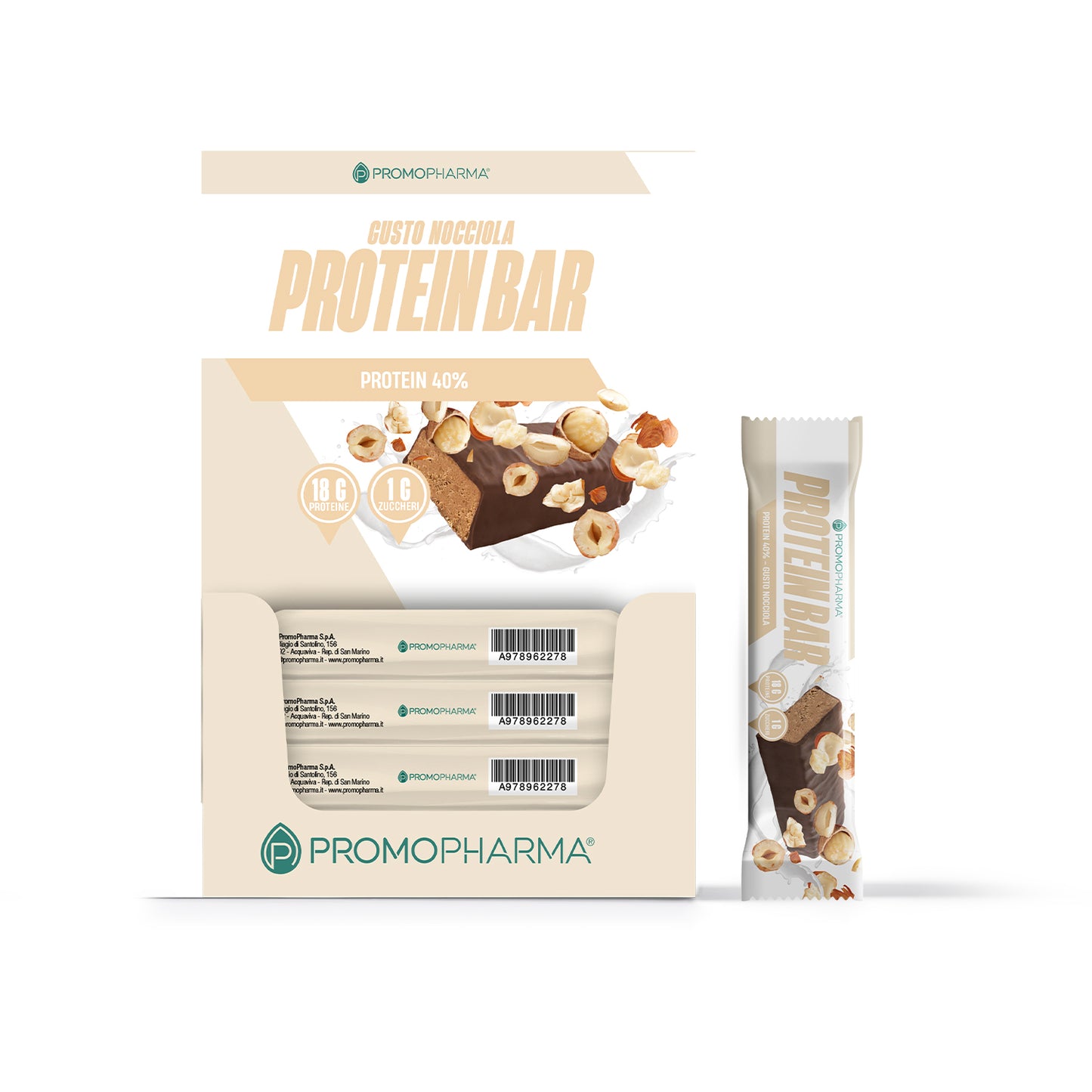 Box 24 Protein Bar 40% - Nocciola