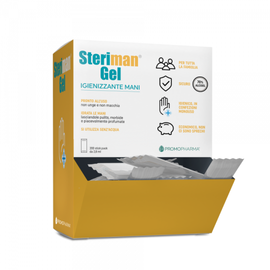Steriman® Gel 200 stick 70% di alcool